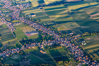 Schleithal dans le département Bas Rhin, France vue d'en haut