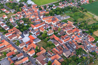 Vue aérienne de Du nord-ouest à le quartier Dammheim in Landau in der Pfalz dans le département Rhénanie-Palatinat, Allemagne