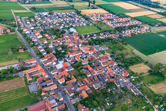 Vue aérienne de De l'ouest à le quartier Dammheim in Landau in der Pfalz dans le département Rhénanie-Palatinat, Allemagne