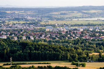 Vue aérienne de Quartier Wollmatingen in Konstanz dans le département Bade-Wurtemberg, Allemagne