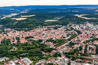 Vue aérienne de Vue de la ville depuis le nord à Arnstadt dans le département Thuringe, Allemagne