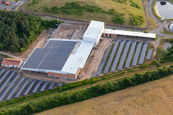 Vue aérienne de Service des déchets du district de Gotha à le quartier Wipperoda in Georgenthal dans le département Thuringe, Allemagne