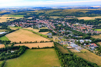 Vue aérienne de Du nord à Ohrdruf dans le département Thuringe, Allemagne