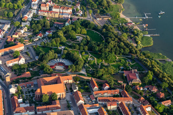 Vue aérienne de Monastère dominicain à Prenzlau dans le département Brandebourg, Allemagne