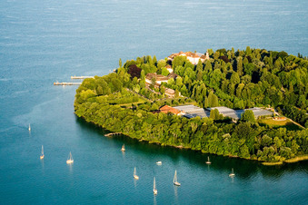 Île de Mainau à le quartier Egg in Konstanz dans le département Bade-Wurtemberg, Allemagne d'en haut