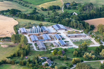 Vue aérienne de Bâtiment et manoir de Landgut Gut Friedenfelde GmbH à Böckenberg à le quartier Klein-Fredenwalde in Gerswalde dans le département Brandebourg, Allemagne