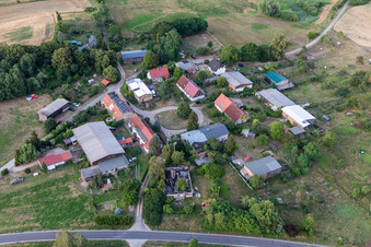 Vue aérienne de Hameau du sud-ouest à le quartier Klein-Fredenwalde in Gerswalde dans le département Brandebourg, Allemagne