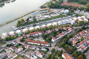 Photographie aérienne de Marina à Speyer dans le département Rhénanie-Palatinat, Allemagne