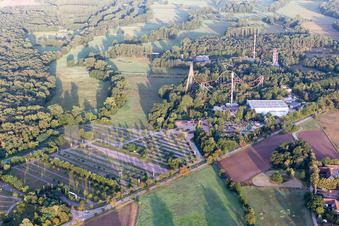 Parc de vacances à Haßloch dans le département Rhénanie-Palatinat, Allemagne vue d'en haut