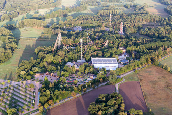 Parc de vacances à Haßloch dans le département Rhénanie-Palatinat, Allemagne depuis l'avion