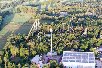 Parc de vacances à Haßloch dans le département Rhénanie-Palatinat, Allemagne vue du ciel