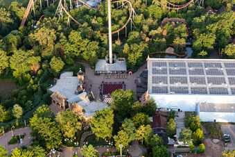 Enregistrement par drone de Parc de vacances à Haßloch dans le département Rhénanie-Palatinat, Allemagne