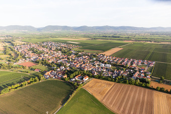 Essingen dans le département Rhénanie-Palatinat, Allemagne vue d'en haut