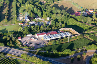 Vue aérienne de Centrale géothermique à Insheim dans le département Rhénanie-Palatinat, Allemagne