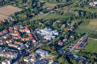 Vue aérienne de Maison de retraite Diaconesse Bürgerhospital à Speyer dans le département Rhénanie-Palatinat, Allemagne