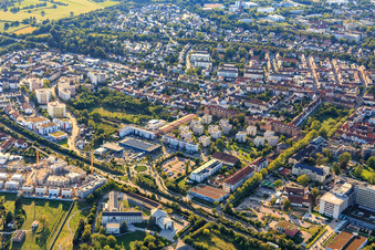 Vue aérienne de Paul-Egell-Straße à Speyer dans le département Rhénanie-Palatinat, Allemagne