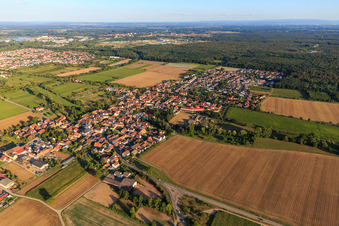 Vue aérienne de Du nord-ouest à Westheim dans le département Rhénanie-Palatinat, Allemagne