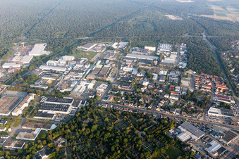Vue aérienne de Parc industriel NW à Speyer dans le département Rhénanie-Palatinat, Allemagne