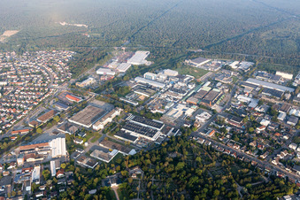 Vue aérienne de Parc industriel NW à Speyer dans le département Rhénanie-Palatinat, Allemagne