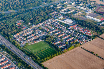 Vue aérienne de ASV à Speyer dans le département Rhénanie-Palatinat, Allemagne