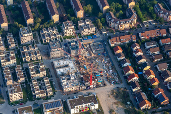 Homerun, ancienne caserne américaine de Turley à le quartier Neckarstadt-Ost in Mannheim dans le département Bade-Wurtemberg, Allemagne d'en haut