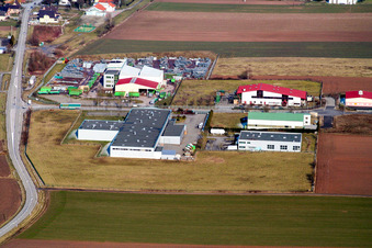 Scheibenhardt à Scheibenhard dans le département Bas Rhin, France d'en haut