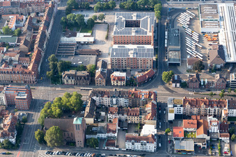 Vue aérienne de SAP AppHaus Heidelberg à le quartier Bergheim in Heidelberg dans le département Bade-Wurtemberg, Allemagne
