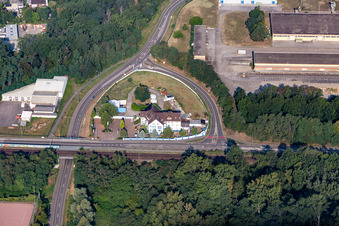 Vue aérienne de Maison Roth à Germersheim dans le département Rhénanie-Palatinat, Allemagne