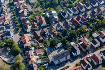 Vue oblique de Règlement à Kandel dans le département Rhénanie-Palatinat, Allemagne