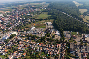 Vue aérienne de Lauterburgerstr à Kandel dans le département Rhénanie-Palatinat, Allemagne
