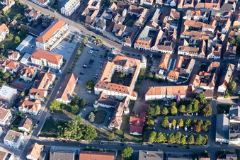 Vue aérienne de Verrouillage à Bad Bergzabern dans le département Rhénanie-Palatinat, Allemagne