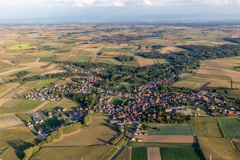 Wissembourg dans le département Bas Rhin, France vue du ciel
