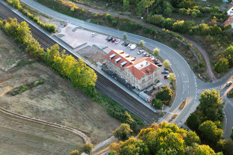 Vue aérienne de Ensemble immobilier de l'Hôtel-Restaurant zum Bahnhof 1894 Rohrbach à Rohrbach dans le département Rhénanie-Palatinat, Allemagne