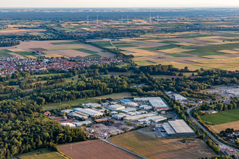 Rohrbach dans le département Rhénanie-Palatinat, Allemagne vue du ciel