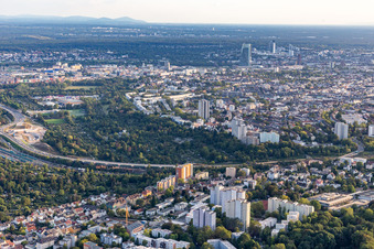 Vue aérienne de Quartier Bornheim in Frankfurt am Main dans le département Hesse, Allemagne