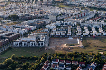 Vue aérienne de Quartier Kalbach-Riedberg in Frankfurt am Main dans le département Hesse, Allemagne