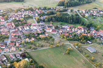 Gundershoffen dans le département Bas Rhin, France d'un drone