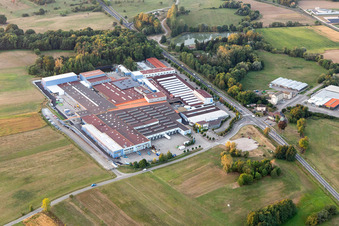 Vue aérienne de Tryba à Gundershoffen dans le département Bas Rhin, France