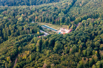 Saverne dans le département Bas Rhin, France vue d'en haut