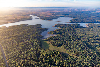 Vue aérienne de Le Petit Étang à Gondrexange dans le département Moselle, France