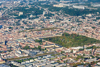 Vue aérienne de Parc de la Pépinière à Nancy dans le département Meurthe et Moselle, France