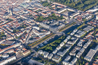 Vue aérienne de Port de plaisance Nancy Saint Georges à Nancy dans le département Meurthe et Moselle, France