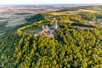Basilique de Sion à Saxon-Sion dans le département Meurthe et Moselle, France vue d'en haut