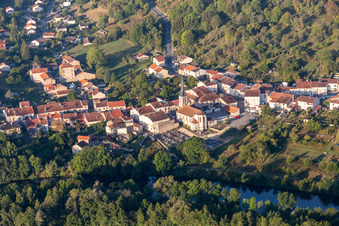Vue aérienne de Sexey-aux-Forges dans le département Meurthe et Moselle, France