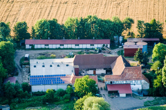 À Erlenbach, Leistenmühle à Kandel dans le département Rhénanie-Palatinat, Allemagne vue d'en haut