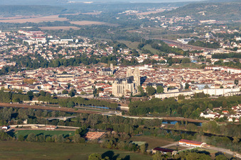 Vue aérienne de Dommartin-lès-Toul dans le département Meurthe et Moselle, France