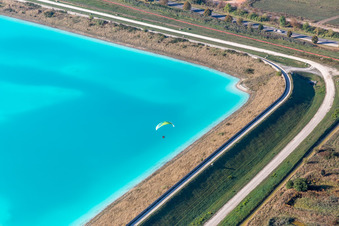 Vue oblique de Marais salants à Rosières-aux-Salines dans le département Meurthe et Moselle, France