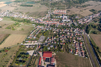 Photographie aérienne de Bainville-sur-Madon dans le département Meurthe et Moselle, France