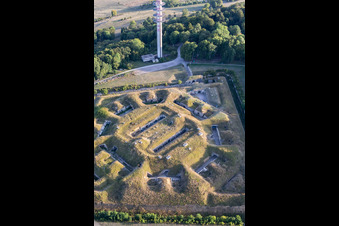 Photographie aérienne de Fort de Bourlémont à Mont-lès-Neufchâteau dans le département Vosges, France