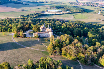 Photographie aérienne de Château de Bourlémont à Frebécourt dans le département Vosges, France